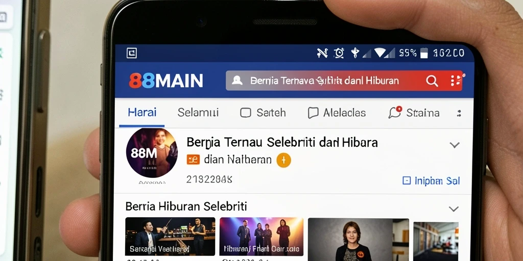 Antarmuka aplikasi 88MAIN yang menarik dan informatif.