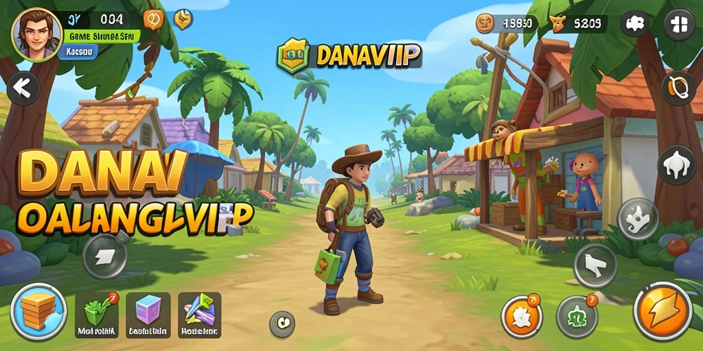 Antarmuka <strong>DANAVIP</strong> yang menarik dan penuh warna.