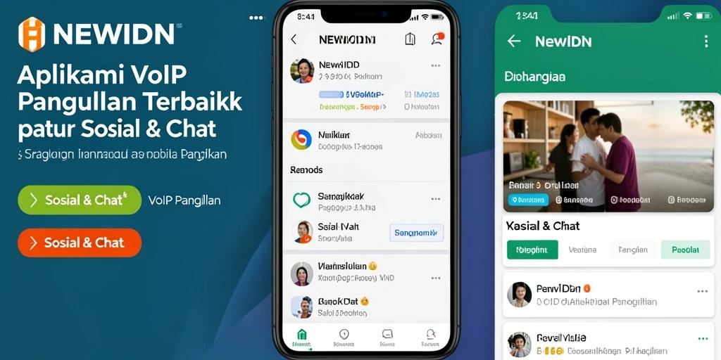 Antarmuka <strong>NEWIDN</strong> yang sederhana untuk VoIP Panggilan.
