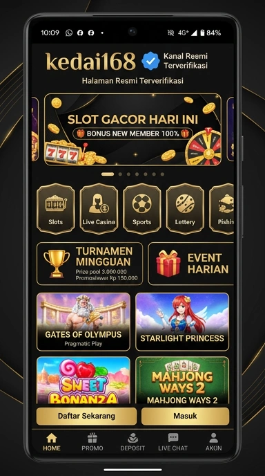 Kanal Resmi Kedai168 untuk Pengguna Android Indonesia
